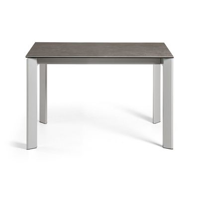 Tisch Axis ausziehbar 120 (180) cm Keramik Braun und graue Beine