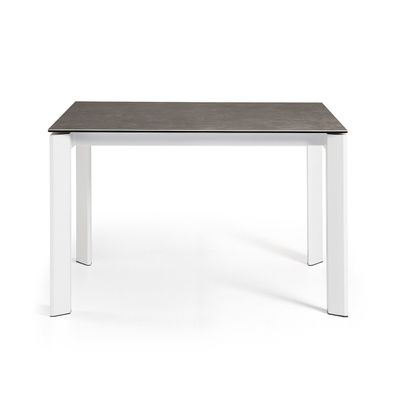 Tisch Axis ausziehbar 120 (180) cm Keramik und weiße Beine