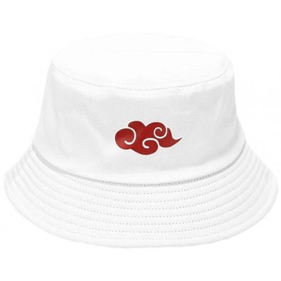 Naruto Weiße Hut - Akatsuki Manga Hüte Fischerhüte Sonnenhüte Eimerhüte Bucket Hats