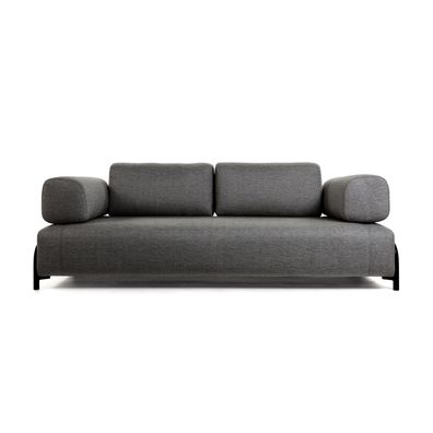 Sofa Compo 3-Sitzer dunkelgrau 232 cm