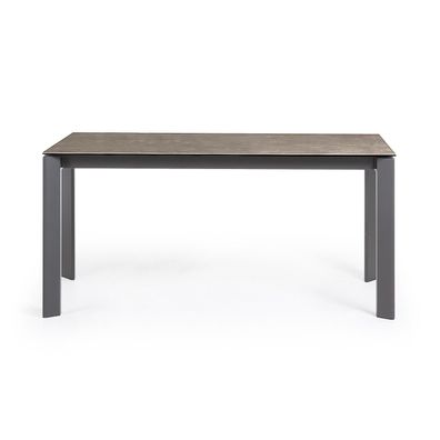 Tisch Axis ausziehbar 160 (220) cm Keramik Braun Stahl Beine