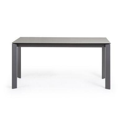 Tisch Axis ausziehbar 160 (220) cm Keramik Schwarz Stahl Beine