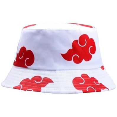 Naruto Weiße Hut - Akatsuki Anime Hüte Fischerhüte Sonnenhüte Eimerhüte Bucket Hats