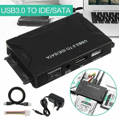 USB 3.0zu IDE &SATA Konverter Externe Festplatte Adapter 2,5 3.5 â€? Kabel Kit
