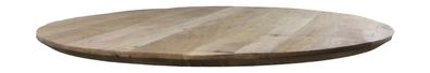 Tischplatte Bern 140 x 3,5 x 140 cm aus Mangoholz Natur