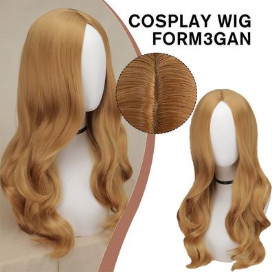 Women fur M3GAN Megan Cosplay Wig Heat Resistant Synthetic Party Hair Halloween