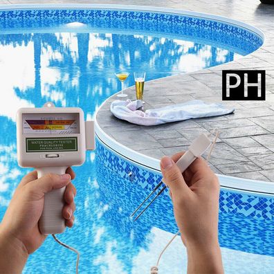 Elektronischer Wassertester fur Chlor & pH-Wert Pool Messgerät Wasserqualität