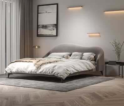 Graues Textilbett Schlafzimmer Betten Luxus Doppelbetten Stilvolle Möbel