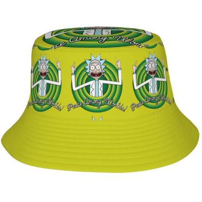 Rick & Morty Peace Among Hut - Morty Hüte Fischerhüte Sonnenhüte Eimerhüte Bucket Hat