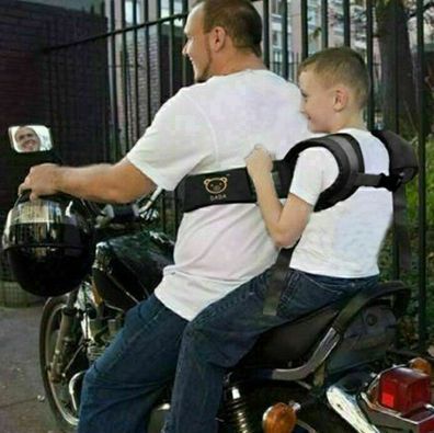 Kinder Motorrad Sitzgurt Fahrrad Sicherheit Geschirr Kinder Sicherheitsgurt NEU