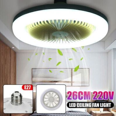LED Decken Ventilator Lampe Luefter Kuehler Leuchten Deckenventilator mit Beleuc.
