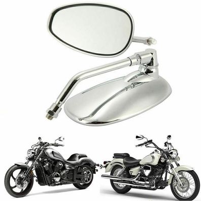 1 Paar Motorrad Spiegel Motorrad RueCk Spiegel fur YAMAHA Vmax Virago 535 V-Star