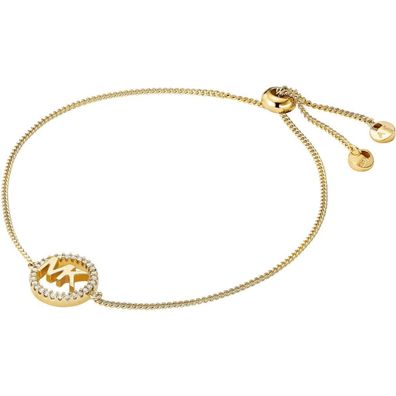 Gold-plated silver bracelet with MKC1246AN710 logo