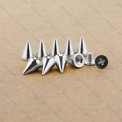 200 x Metall Leder Nieten Killer Nieten Spitznieten Punk Gothic Spike Ziernieten
