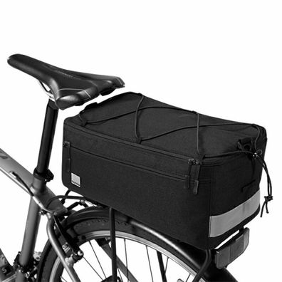 8 L Kuehltasche Gepäckträgertasche Fahrradtasche Packtasche Satteltasche Schwarz