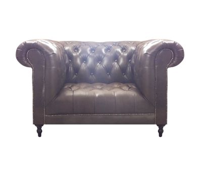 Wohnzimmer Sessel Luxus Leder Möbel Chesterfield Couch Sitz Neu Einrichtung