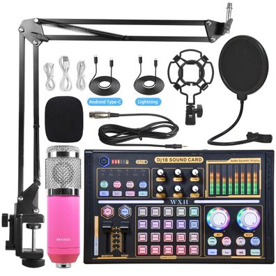 Usb Sound Card Microphone Mixer Multi-Channel Audio Amplifier Audio Filter Full Set