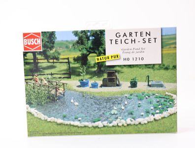 Busch H0 1210 Landschaftsbau Bausatz Garten-Teich * NEU*