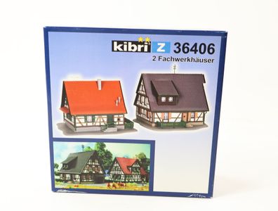 Kibri Z 36406 Gebäude Bausatz 2 Fachwerkhäuser