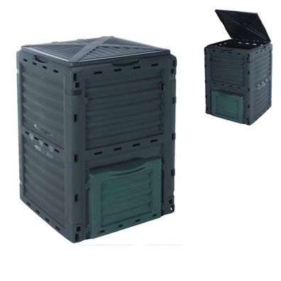 Komposter Composter Kompostierer 300L Schwarz Top Qualität Deckel verschließbar