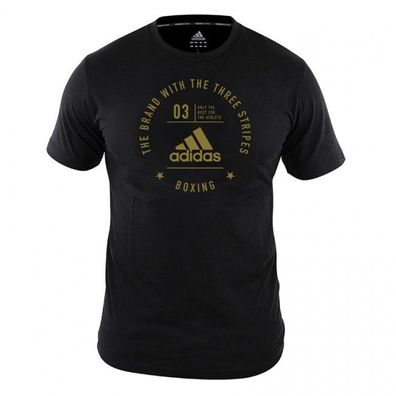 adidas Community T-Shirt Boxing Black/ Gold - Größe: S