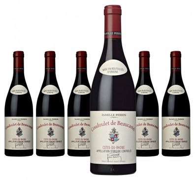 6 x Coudoulet de Beaucastel Côtes du Rhone AOC Rouge BIO – 2020