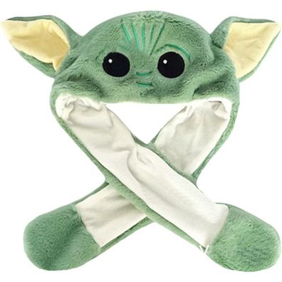 Baby Yoda Magic Plüsch Mütze - Star Wars Mandalorian Grogu Hut mit beweglichen Ohren