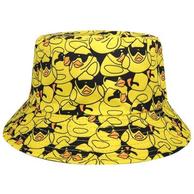 Coole Gelbe Enten Hut - Retro Hüte Fischerhüte Sonnenhüte Eimerhüte Bucket Hats