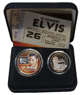 USA Set 75. Geburtstag von Elvis Presley im Etui*
