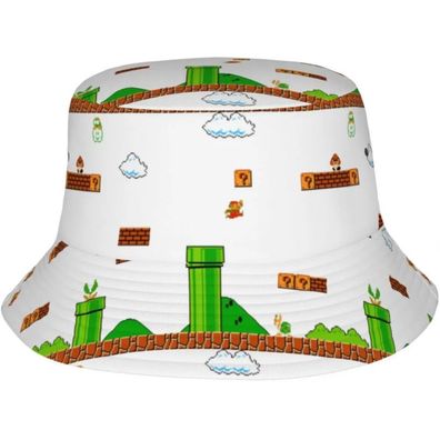 Super Mario Hut - Retro 2d Gaming Hüte Fischerhüte Sonnenhüte Eimerhüte Bucket Hats
