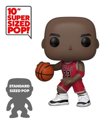 Basketball Funko POP! Super Sized PVC-Sammelfigur - Michael Jordan (Red Jersey) ...