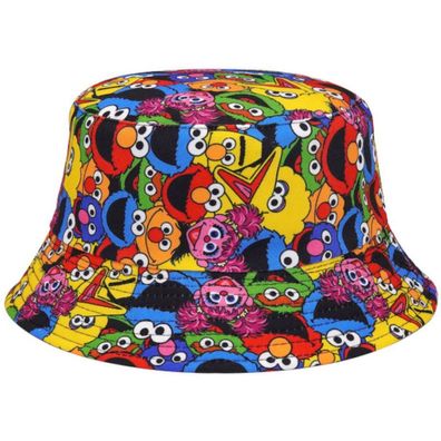 Sesamstraße Hut - Retro Cartoon Hüte Fischerhüte Sonnenhüte Eimerhüte Bucket Hats