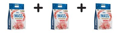 3 x Applied Nutrition Critical Mass Professional (6000g) Strawberry