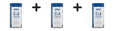 3 x Applied Nutrition CLA L-Carnitine and Green Tea (100 Softgels) Unflavoured
