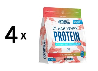 4 x Applied Nutrition Clear Whey (875g) Strawberry and Lime