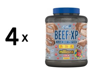 4 x Applied Nutrition Beef-XP (1800g) Millions Cola