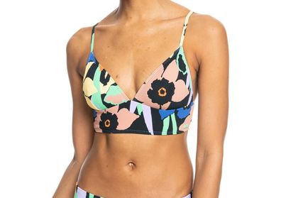 ROXY Bikini Top Color Jam Tank Top anthracite flower jammin - Größe: XS