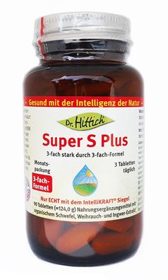 Dr. Hittich Super S Plus, 90 Tabletten, MSM, Weihrauch + Ingwer-Extrakt