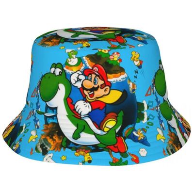 Super Mario Bros Hut - Yoshi Gaming Hüte Fischerhüte Sonnenhüte Eimerhüte Bucket Hats