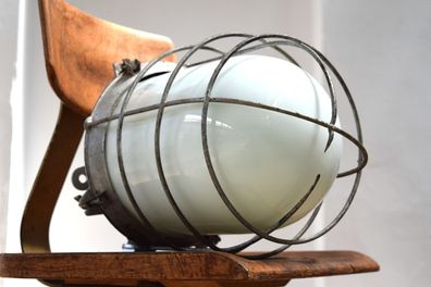 Glaskolbenlampe Fabrik Alt Antik Loft Art Deco Vintage Schiffslampe Wand- Deckenlampe