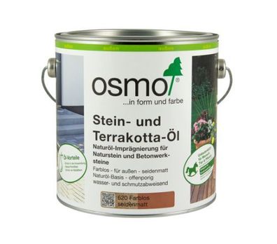 OSMO Stein- und Terrakotta-Öl 620 Farblos Naturöl-Imprägnierung 0,75 / 2,5 L