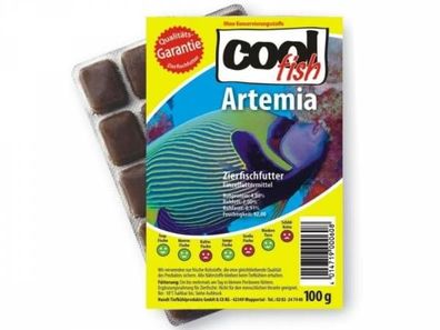 Cool fish Artemia Fischfutter Blister tiefgekühlt 100 g (Inhalt Paket: 30 Stück)