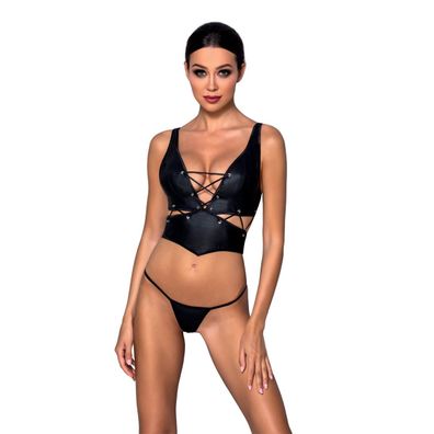 PE Francesca bikini 2pcs set black - (L/ XL, S/ M, XXL