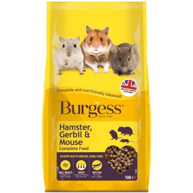 Burgess - Hamster, Gerbil & Maus Nuggets - 750 g (40028)