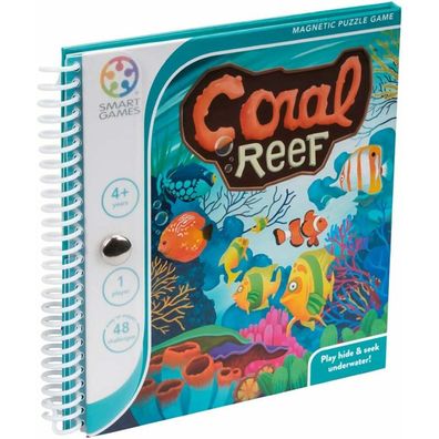 SmartGames - Coral Reef, Magnetic Puzzle Game with 48 Challenges, 4+ Years