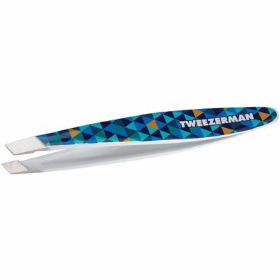 Tweezerman - Mini Schräge Pinzette Blau Mosaik