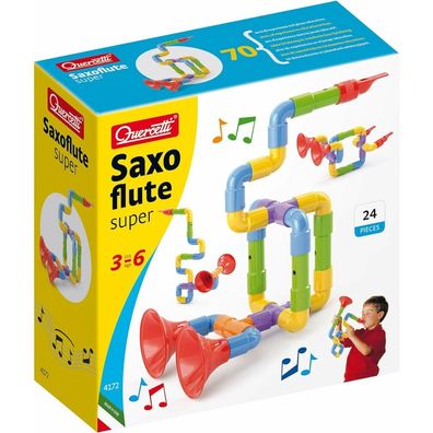Quercetti Röhren Baukasten Saxophon, 24-tlg.