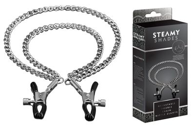 STEAMY SHADES Adjustable Double Chain Nipple Clamp