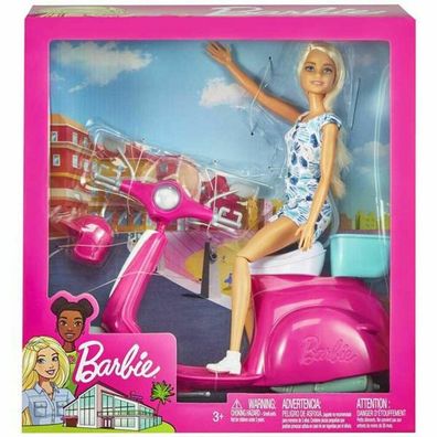 Puppe Mattel Barbie And Her Scooter