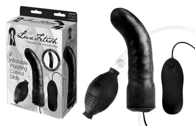LUX FETISH 6' Inflatbale Vibrating Curved Dildo